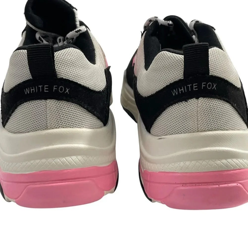 White Fox Boutique Sneakers System Shock Pink Black Size 8 Women’s Shoes‎